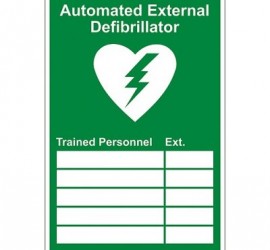 Image showing AED Trained Personnel Sign