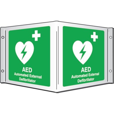 Image showing Panoramic AED Sign