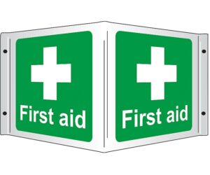 First Aid 3D Projecting Sign